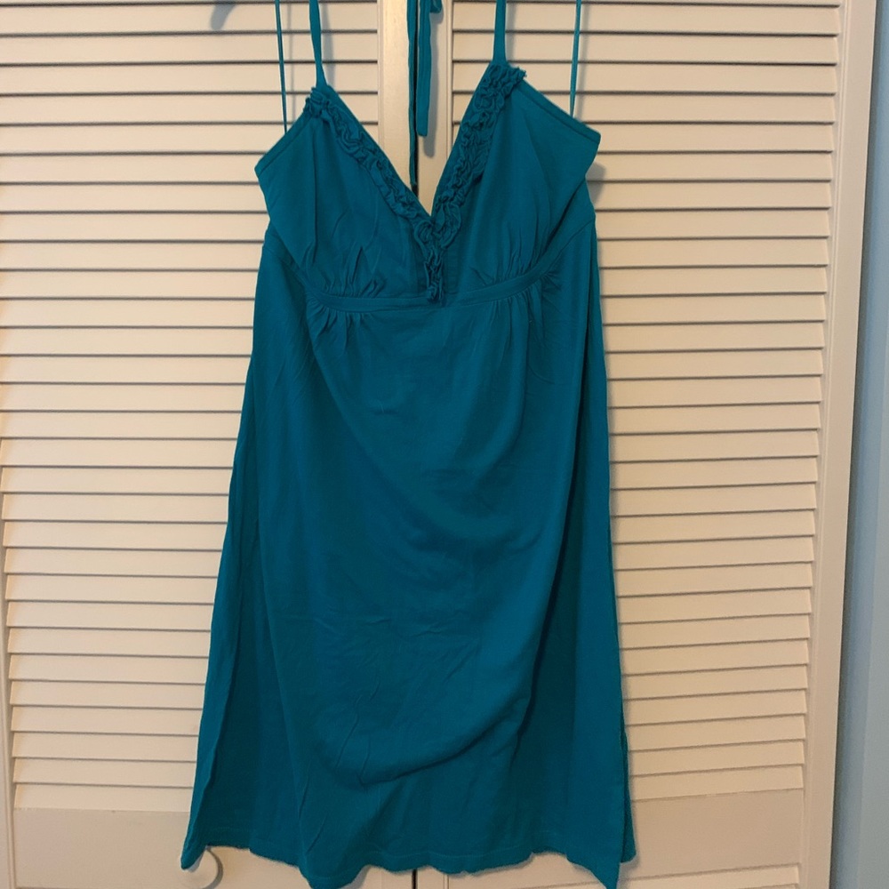 Express Ruffle Halter Dress
